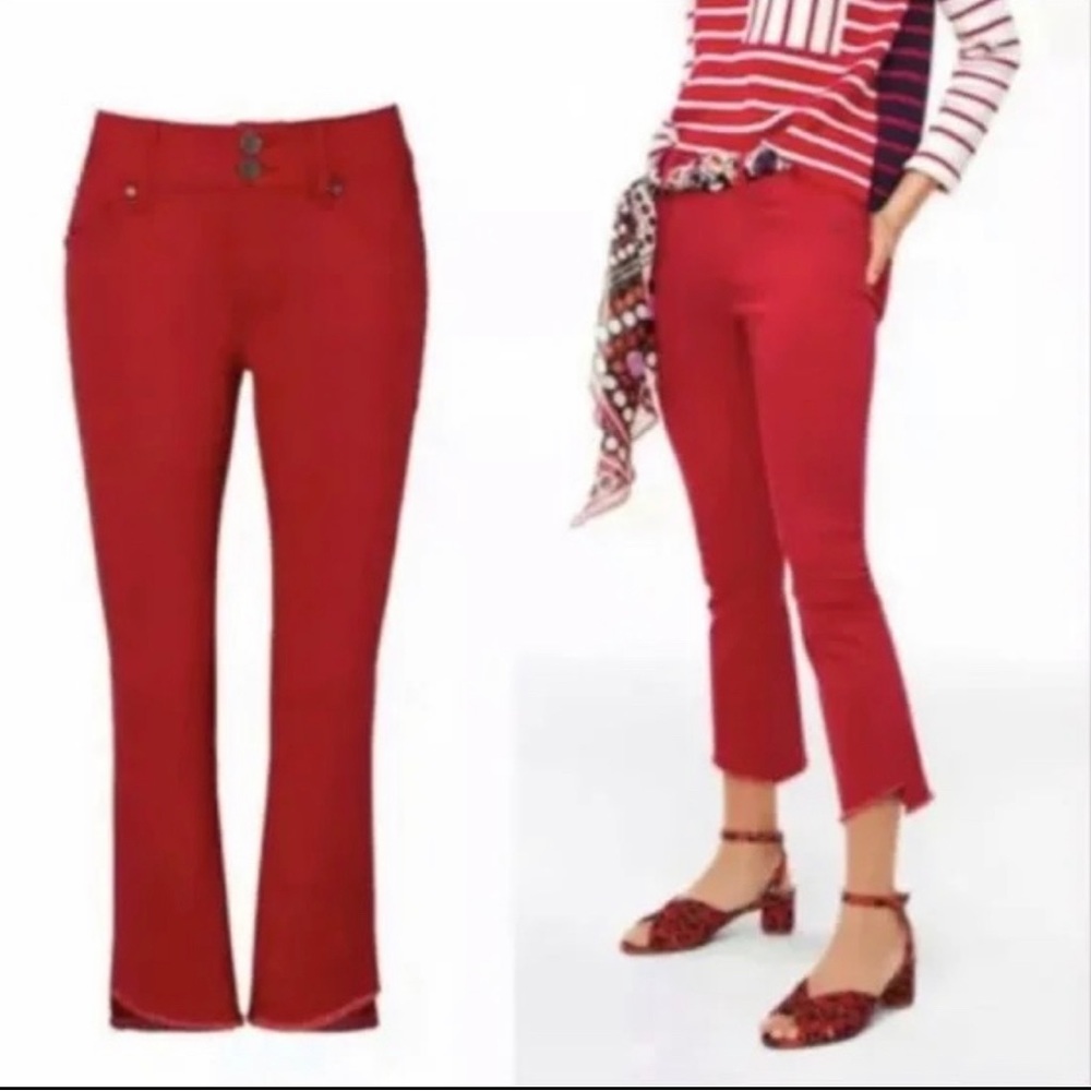 CAbi Hi Lo Crop Jeans 4